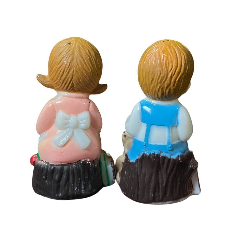 Vintage Children Reading Books Salt Pepper Shakers Ceramic Cute‎ Novelty Decor - Picture 2 of 3